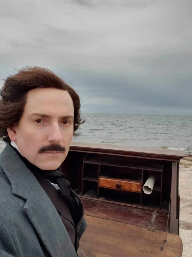 Campbell Harmon as Edgar Allan Poe in Annabel Lee